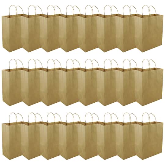 Michaels, 24 Pack: Large Kraft Paper Gift Bag by Celebrate It™ – Category: Gift Bags & Wine Bags